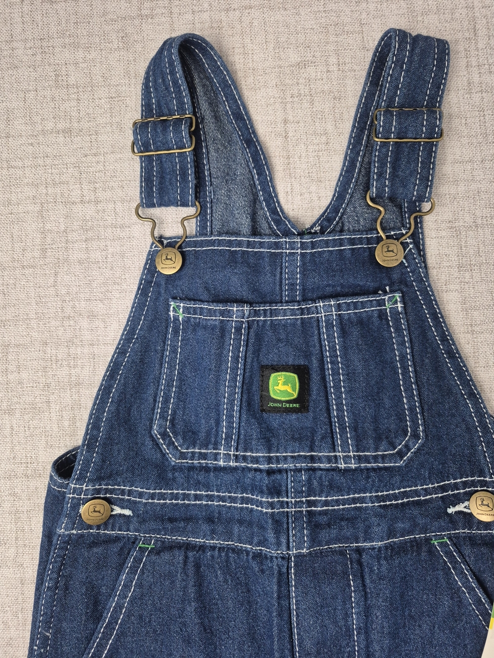 John Deere Denim Overalls New with Tags Size 4T - Picture 2 of 13
